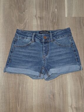 •Imperial Star• Little Girls Rolled Blue Jean Shorts